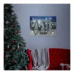 LED-es fali hangulatkép - "Let it snow" -  2 x AA, 40 x 30 cm