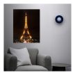 LED-es fali hangulatkép - "Eiffel torony" -  2 x AA, 38 x 48 cm