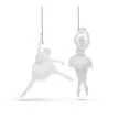 Karácsonyi dísz - akril balerina - 14 x 4 x 4 cm - 2 db / csomag