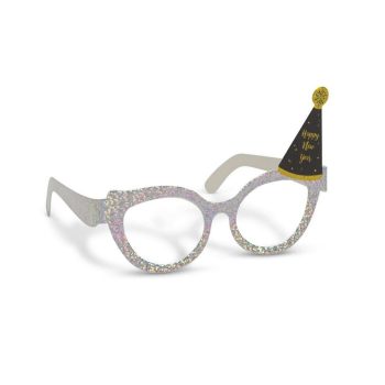   Party szemüveg - glitteres, papír - 15 x 10 x 13 cm - 4 db / csomag