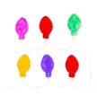 Karácsonyi LED-es fényfüzér - gél ablakmatrica - 6 LED - 2 x AA