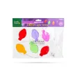 Karácsonyi LED-es fényfüzér - gél ablakmatrica - 6 LED - 2 x AA