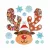 Karácsonyi öntapadós falmatrica - adventi kalendárium