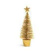 Mini dekor műfenyő - glitteres - 18 cm - 4 szín