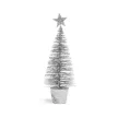 Mini dekor műfenyő - glitteres - 18 cm - 4 szín