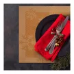 Karácsonyi tányéralátét - 45 x 30 cm - arany