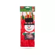 Karácsonyi italos üveg tartó szalaggal - hóember - poliészter - 32 x 12,5 cm