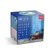 Fényfüggöny - 200 db LED - hidegfehér - hálózati - IP44 - 4,2 m - 8 program