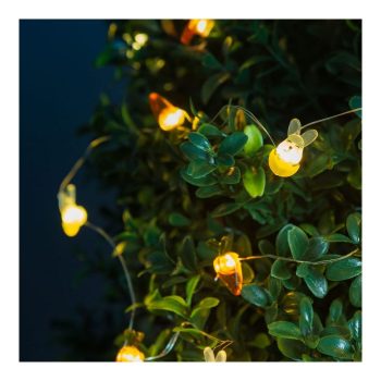 LED fényfüzér - nyuszi és répa - 2 m - 20 LED - 2 x AA