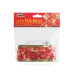Karácsonyi LED-es szalag - piros - 2 m x 5 cm - 2 x AA