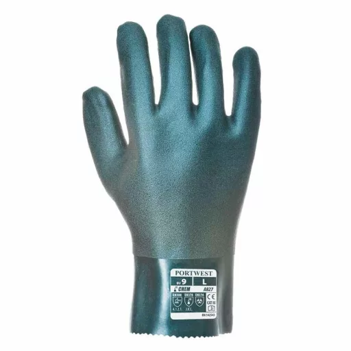 Portwest A827 Duplán mártott PVC védőkesztyű 27 cm
