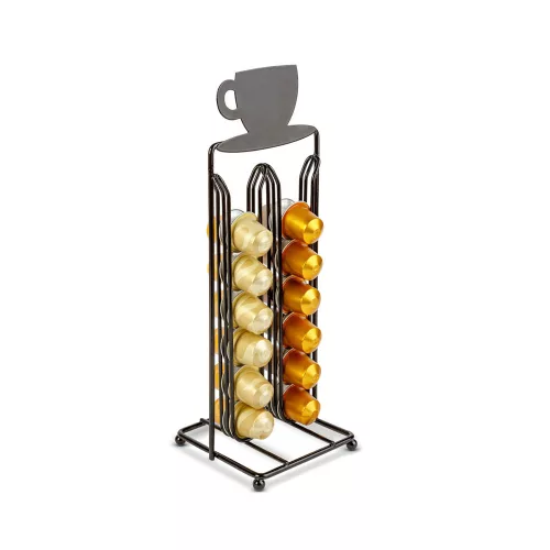 Fém kávékapszula tartó - 28 db Nespresso kapszulához