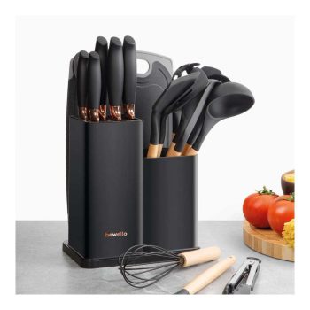   Rozsdamentes acél kések és konyhai eszközök - 19 részes