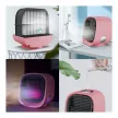 Hordozható mini léghűtő ventilátor - USB - rózsaszín