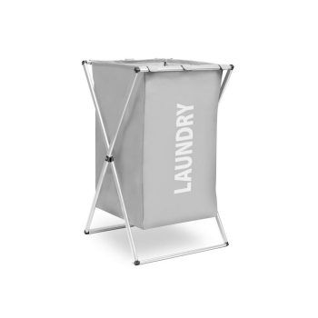   Szennyestartó kosár - szövetből, összecsukható fém vázzal - 37,5 x 38 x 57 cm