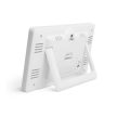 Digitális hőmérő és ébresztőóra - kültéri / beltéri - USB-s, elemes - fehér