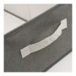 Szövet tárolódoboz - 38,5 x 24 x 16,5 cm - szürke
