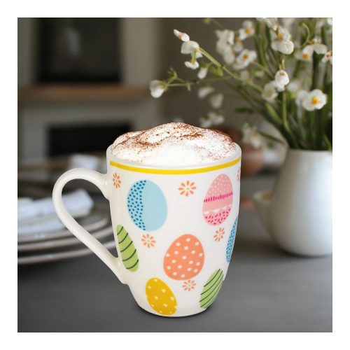 Húsvéti dekoráció - porcelán bögre - 340 ml