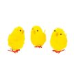 Húsvéti dekoráció - csibe szett - sárga - 6,7 x 5 cm - 3 db / csomag