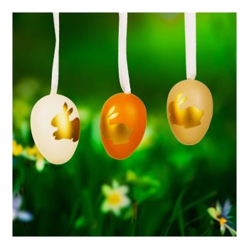   Húsvéti dekoráció - tojás szett - 3 féle - 3 cm - 12 db / csomag