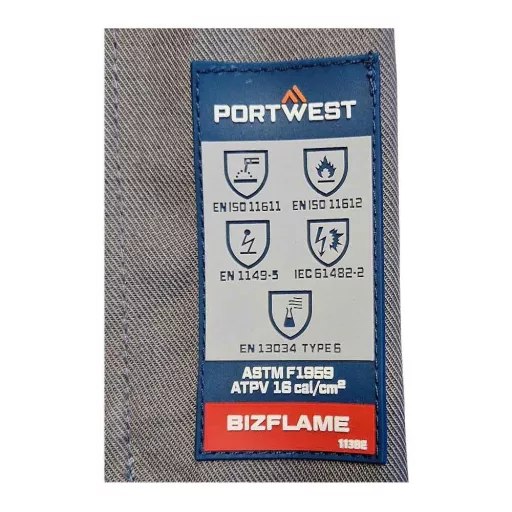 Portwest FR08 lángálló és antisztatikus munkáskabát