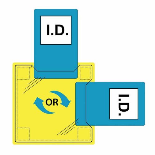 Portwest ID20 Felvarrható, két oldalon nyitott azonosítókártya tartó