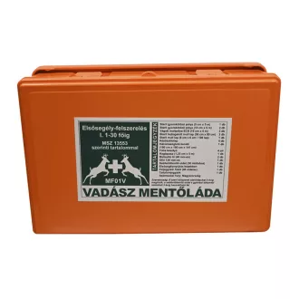  MF01V Vadász mentőláda, elsősegélydoboz (1-30 főig narancs)