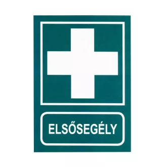 Mentőláda , elsősegélyhely matrica