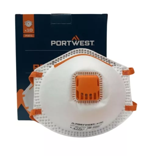 Portwest P101 FFP1 Szelepes pormaszk dobozzal 