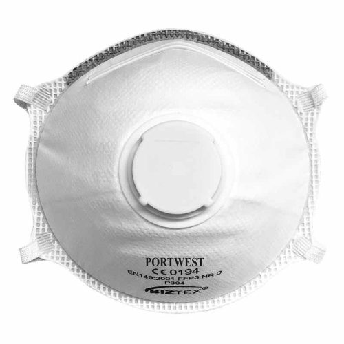 Portwest P304 FFP3D szelepes légzésvédő pormaszk
