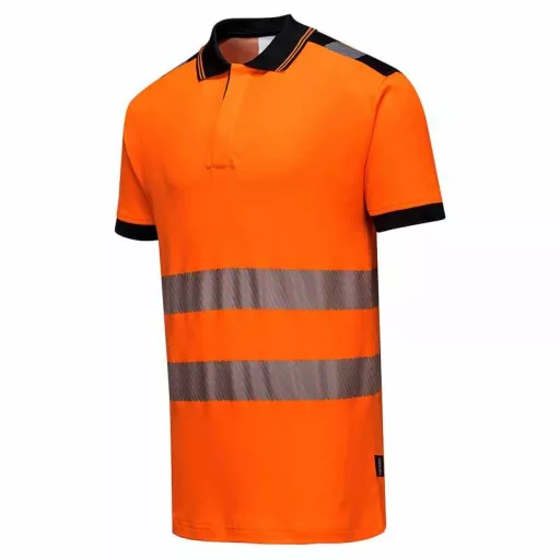 Portwest T180 Jól láthatósági galléros póló