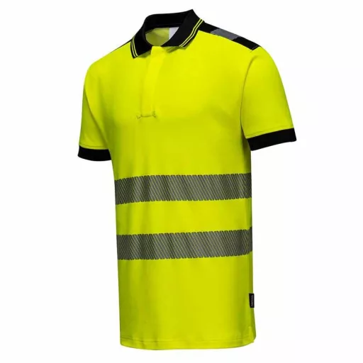 Portwest T180 Jól láthatósági galléros póló