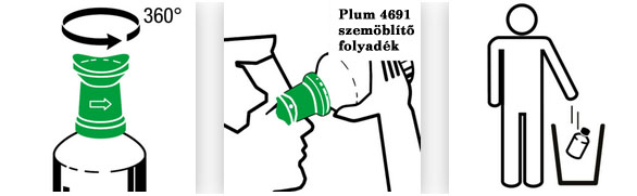 Plum 4691 szemöblítő folyadék képes használati útmutató
